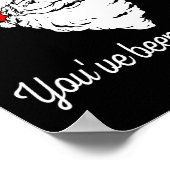 Santa Knows You've Been A Offensive Funny  ポスター (角)