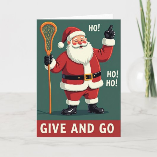 Santa Lacrosse Give And Go カード (正面)
