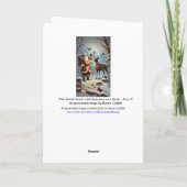 Santa Lantern Reindeer Birds Snowy Forest 1 シーズンカード (裏面)