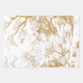 Santa-Left-Right Facing Oriental Wallpaper  ラッピングペーパーシート (正面3)