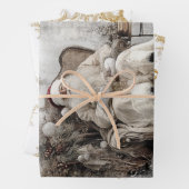 Santa-Left-Right Facing Oriental Wallpaper  ラッピングペーパーシート (インサイチュ)