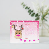 Santa Letter, Christmas List, Postcard For kids シーズンポストカード (スタンド正面)