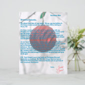 Santa Letter Red Ornament Snowflakes (スタンド正面)