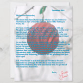 Santa Letter Red Ornament Snowflakes (正面)