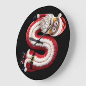 Santa letter S ラージ壁時計 (傾斜)