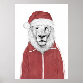 Santa lion ポスター