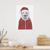 Santa lion ポスター (キッチン)