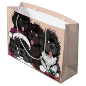 Santa List、2回確認 ラージペーパーバッグ (裏面アングル)