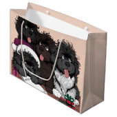 Santa List、2回確認 ラージペーパーバッグ (正面アングル)