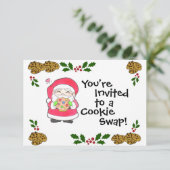Santa Loves Cookie招待状 招待状 (スタンド正面)