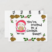 Santa Loves Cookie招待状 招待状 (正面/裏面)