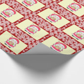 Santa Loves Cookies Frosted Wrapping紙 ラッピングペーパー (角)