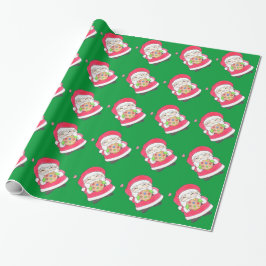 Santa Loves Cookies Wrapping紙 ラッピングペーパー