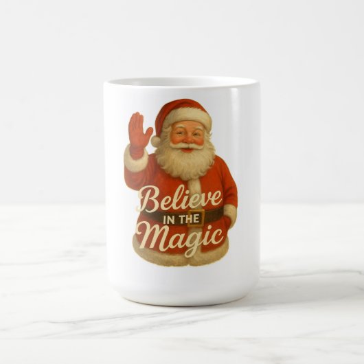 SANTA MAGIC-BELIEVE IN MAGIC T-Shirt コーヒーマグカップ (中央)