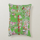 Santa Magical Green New Year アクセントクッション (裏面(縦))