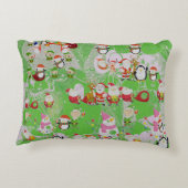 Santa Magical Green New Year アクセントクッション (裏面)