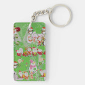 Santa Magical Green New Year キーホルダー (裏面)