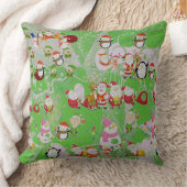 Santa Magical Green New Year クッション (ブランケット)