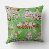 Santa Magical Green New Year クッション (裏面)