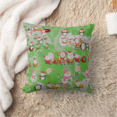 Santa Magical Green New Year クッション (ブランケット)