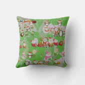 Santa Magical Green New Year クッション (裏面)