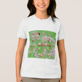 Santa Magical Green New Year トライブレンドＴシャツ (正面)