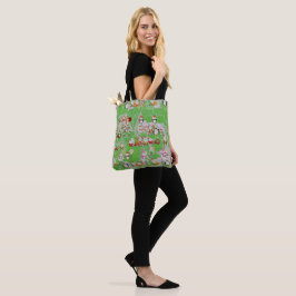 Santa Magical Green New Year トートバッグ