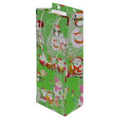 Santa Magical Green New Year ワインギフトバッグ (裏面アングル)