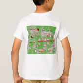 Santa Magical Green New Year Tシャツ (裏面)