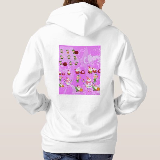 Santa Magical Pink New Year  パーカ (裏面)