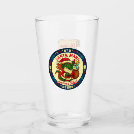 Santa Mahj Knows Your List! Pint Glass タンブラーグラス