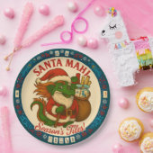 Santa Mahj! Paper Plates ペーパープレート (パーティー)