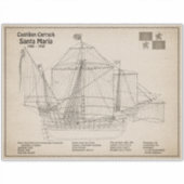Santa Maria - Ship Blueprint Plans SD シール (正面)