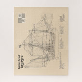 Santa Maria - Ship Blueprint Plans SD ジグソーパズル (縦)