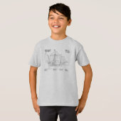 Santa Maria - Ship Blueprint Plans SD Tシャツ (正面フル)
