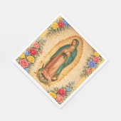Santa Maria, Virgen de Guadalupe Mother Mary Roses スタンダードランチョンナプキン (角)