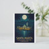 SANTA MARTA — カリブ海の月明かり ポストカード (スタンド正面)