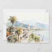 Santa Marta Colombia Landscape Rehearsal Dinner 招待状 (裏面)