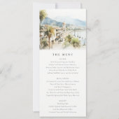 Santa Marta Colombia Landscape Wedding Menu Card 招待状 (正面)