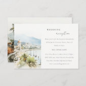 Santa Marta Colombia Landscape Wedding Reception エンクロージャーカード (正面/裏面)