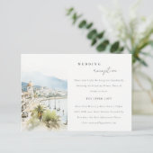 Santa Marta Colombia Landscape Wedding Reception エンクロージャーカード (スタンド正面)