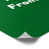 Santa Merry Christmas Modern Ho Ho Ho Name ポスター (角)