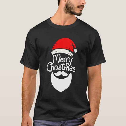 Santa Merry Christmas  Tシャツ (正面)