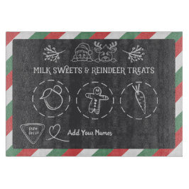 Santa Milk and Cookies Tray カッティングボード