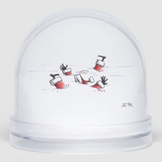 Santa Mob Hit snow globe (正面)