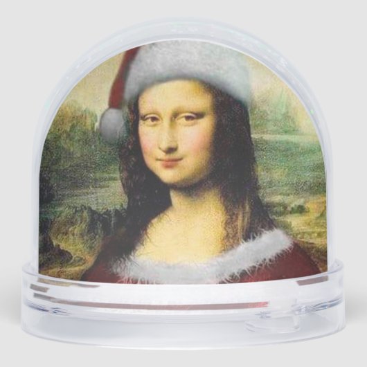 Santa Mona Lisa Merry Christmas Funny (裏面)