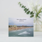 SANTA MONICAビーチ，カリフォルニア葉書 ポストカード (スタンド正面)
