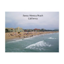 SANTA MONICAビーチ，カリフォルニア葉書