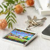 "Santa Monica Blvd 2"キーチェーン キーホルダー (側面)