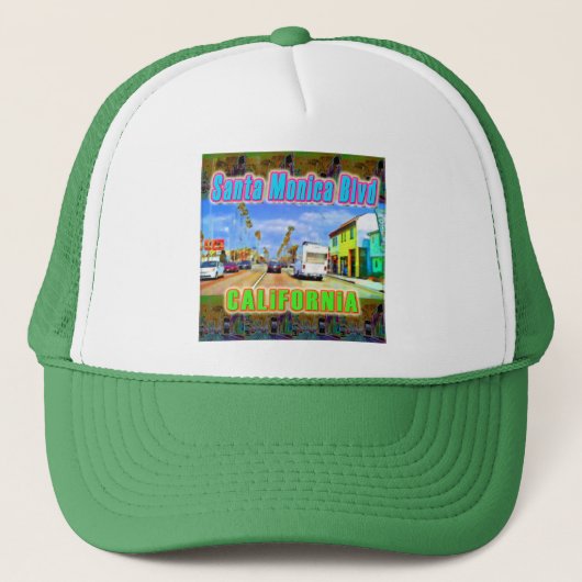 "Santa Monica Blvd 2"帽子 キャップ (正面)